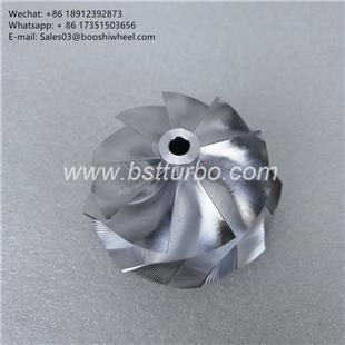 Free shipping G30-900 Reverse Rotation Compressor wheel point milling billet wheel 62*76mm 9 blade