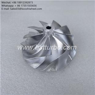 Free Shipping G35-1050 Reverse Rotation Compressor wheel point milling billet wheel 68*84mm 9 blade