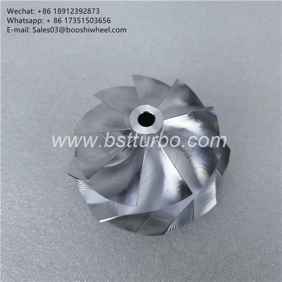 Free shipping G30-900 Reverse Rotation Compressor wheel point milling billet wheel 62*76mm 9 blade